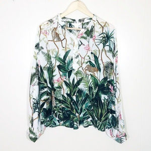 H&M Tropical Blouse